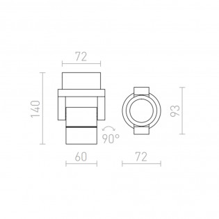 Orit LED-Außenwandleuchte (6W)