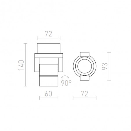Orit LED-Außenwandleuchte (6W)