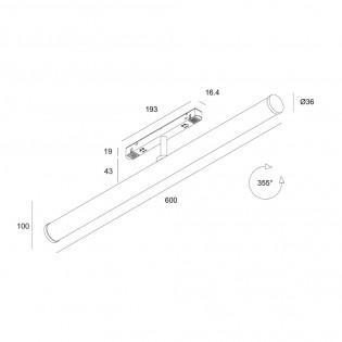 Larc Exility Magnetic Track LED-Schlauch (25W)