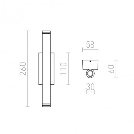 Outdoor wall lamp LED Zane (3W)