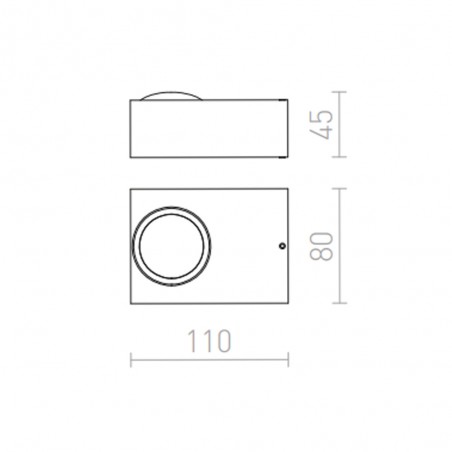 Outdoor wall lamp LED Korso (5W)