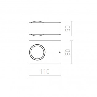 Outdoor wall lamp LED Korso (3W)