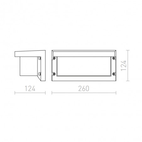 Outdoor wall lamp Hide