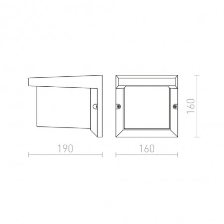 Outdoor wall light Hide II
