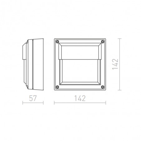 Outdoor wall lamp Delta