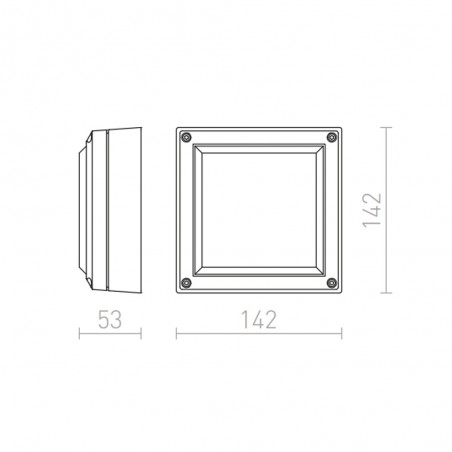Outdoor wall lamp Delta II