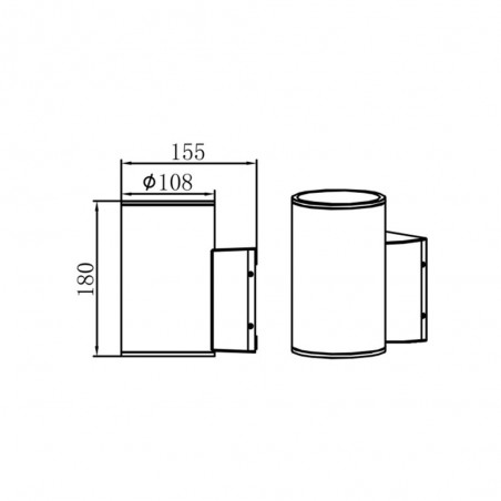 Außenwandleuchte Led 12W - 803073