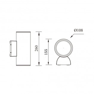 Außenwandleuchte Led 24W - 803093