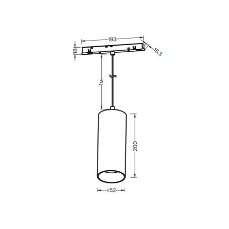 Focus LED Exility Stromschienenstrahler (12W)