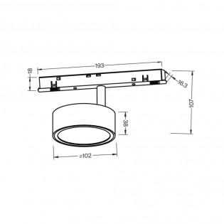 Rado Exility LED Magnet-Schienenstrahler (18W)