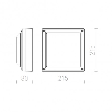 Outdoor wall lamp Delta IV