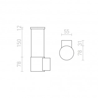 LED-Außenwandleuchte Garret (15W)