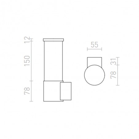 LED-Außenwandleuchte Garret (15W)