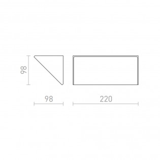 Outdoor wall lamp LED Andante (21W)