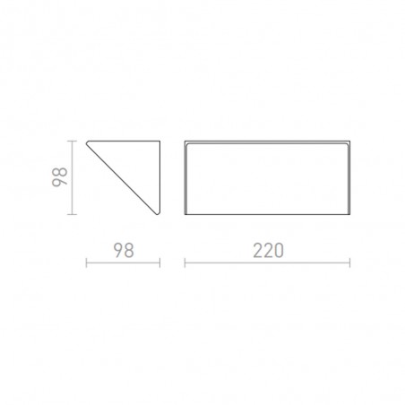 Outdoor wall lamp LED Andante (21W)