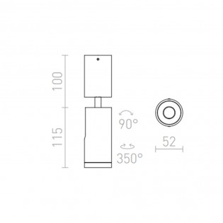 Ceiling spotlight LED Bogard (5W)