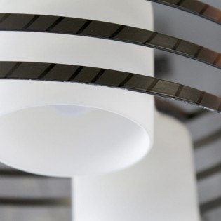 Ceiling Lamp Cell 2 Wengué Round (3 lights)