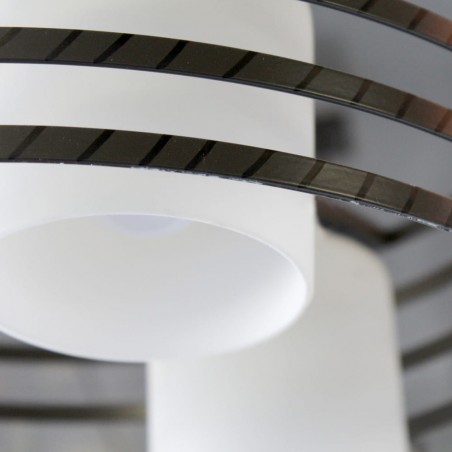 Ceiling Lamp Cell 2 Wengué Round (3 lights)