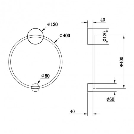 LED Wall Lamp Halo (24W)
