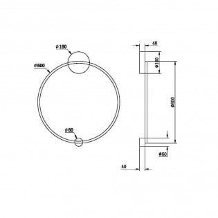 LED Wall Lamp Halo (36W)