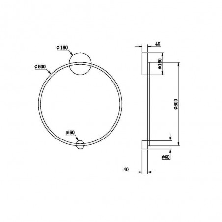 Halo LED-Wandleuchte (36W)