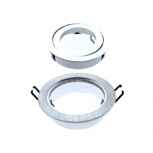 Pack 5 Einbaudownlights Klassisches Aluminium