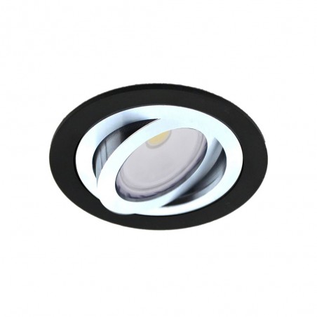 Pack 5 CLASSIC round recessed spotlights black