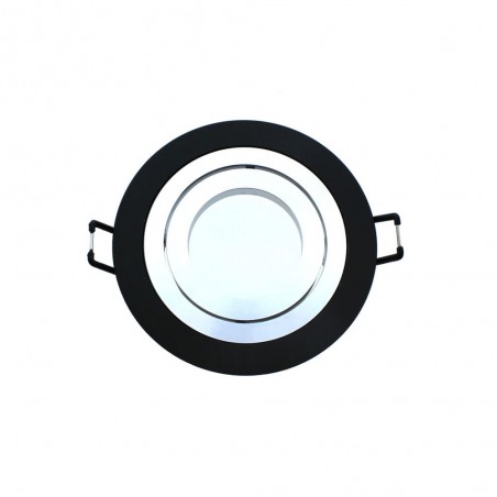 Pack 5 CLASSIC round recessed spotlights black