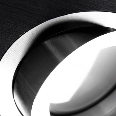 Pack 5 CLASSIC round recessed spotlights black