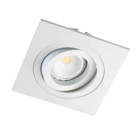 Quadratischer weißer Einbaustrahler CLASSIC. Wonderlamp