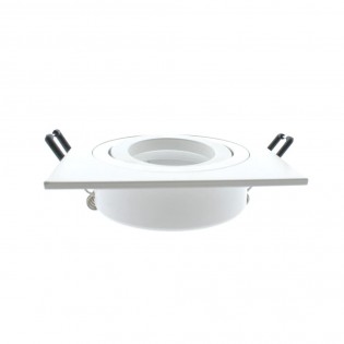 Quadratischer weißer Einbaustrahler CLASSIC. Wonderlamp