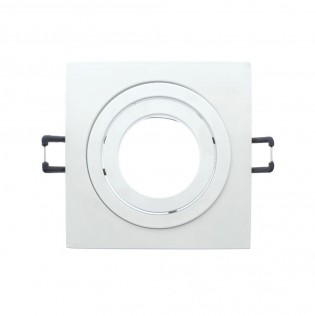 Packung 10 Quadratische Einbaustrahler CLASSIC weiß