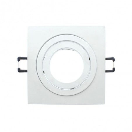 Packung 10 Quadratische Einbaustrahler CLASSIC weiß