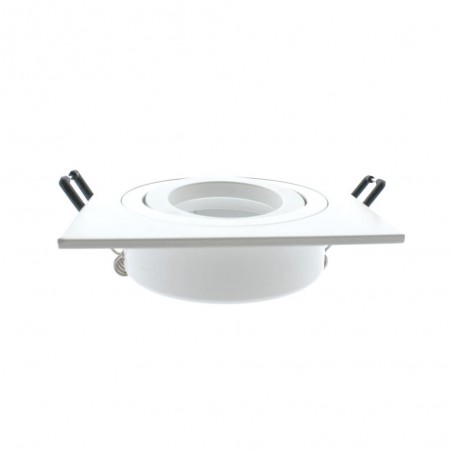 Pack 10 Square recessed spotlights CLASSIC white