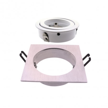 Einbaustrahler CLASSIC quadratisch aus Aluminium. Wonderlamp