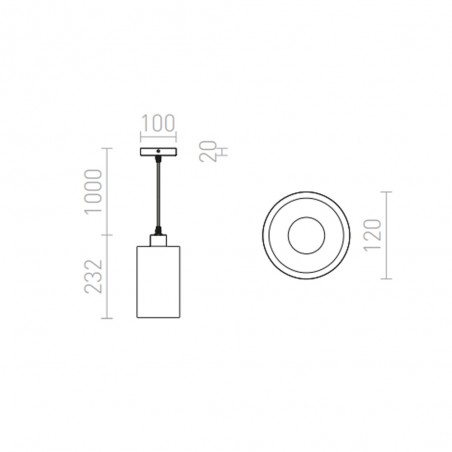 Pendant lamp Camino