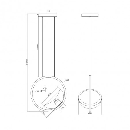 LED Pendant Lamp Lunare (5W)