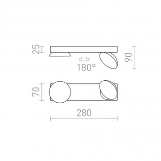 Ceiling lamp LED Eliseo (5W)