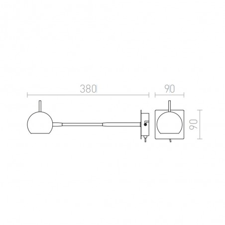 Wall lamp Glossy