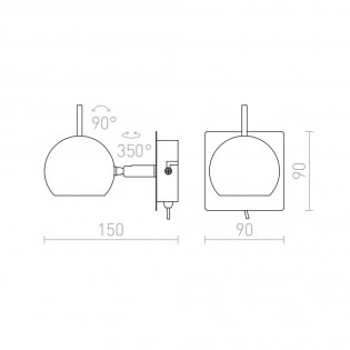 Wall lamp Glossy II