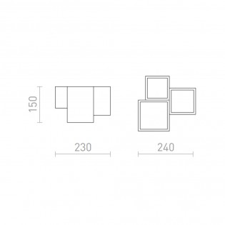 Flush light Jack (3 Lights)
