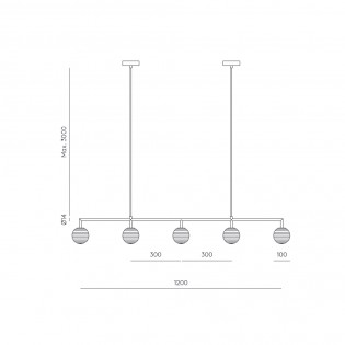 Doul LED-Pendelleuchte (5x3W)