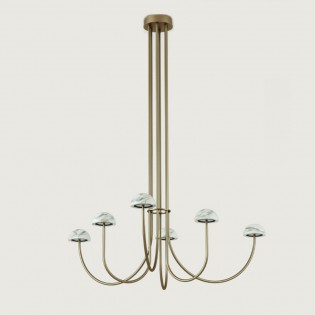 Dussa II LED-Kronleuchter (6x9W)