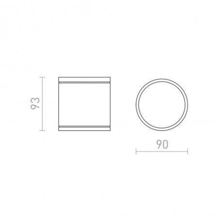 Outdoor Flush light Lizzi