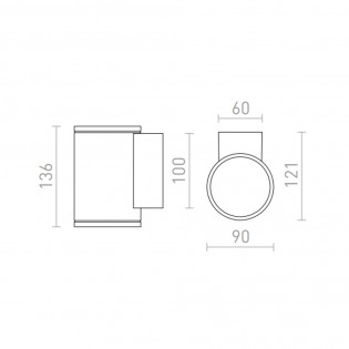 Outdoor wall lamp Lizzi