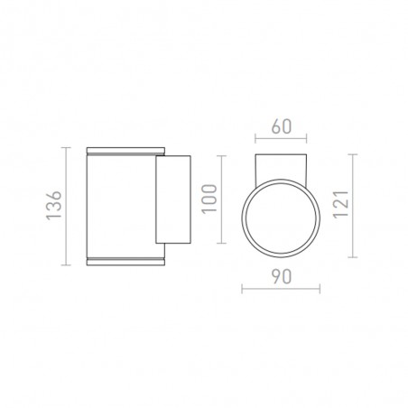 Outdoor wall lamp Lizzi