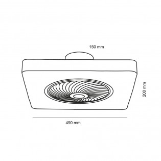 LED Ceiling Fan Monic CCT (40W)