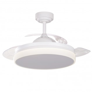 Vera LED-Ventilator mit einziehbaren Flügeln CCT Dim (30+10W)