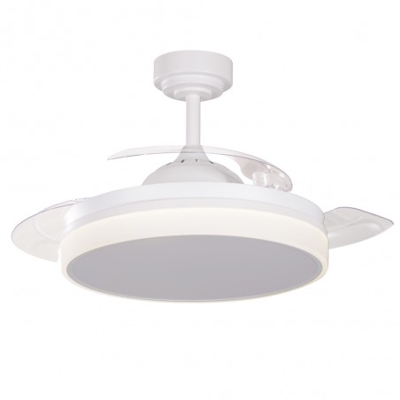 LED fan with foldable blades Vera CCT Dim (30+10W)