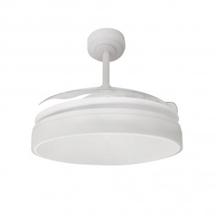 LED fan with foldable blades Vera CCT Dim (30+10W)